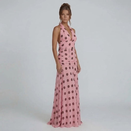 Daisy Polka Maxi Dress