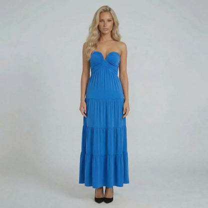 Daisy Ruched Maxi Dress