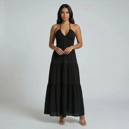 Elara Tiered Maxi Dress