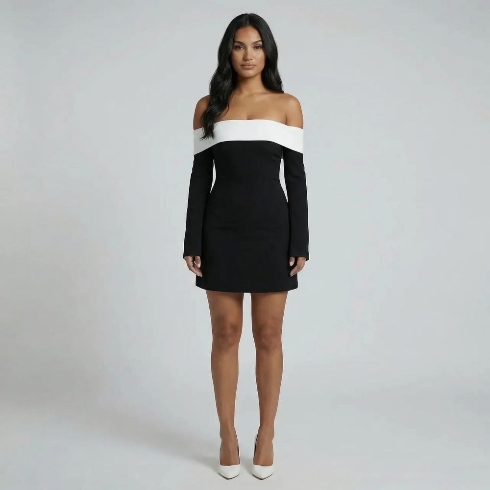Elora Off-Shoulder Mini Dress
