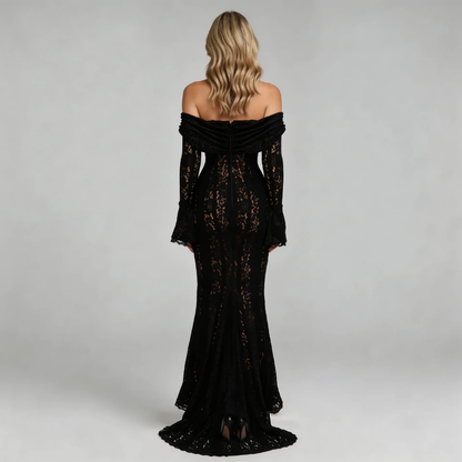 Evelina Lace Maxi Dress