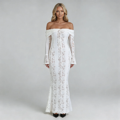 Evelina Lace Maxi Dress