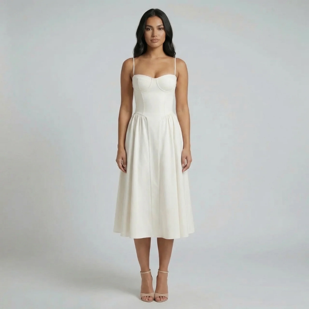 Fiona Corset Midi Dress