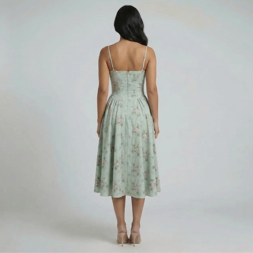 Fiona Corset Midi Dress