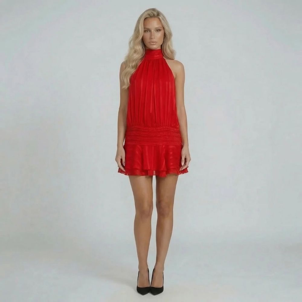 Genevieve Halter Mini Dress