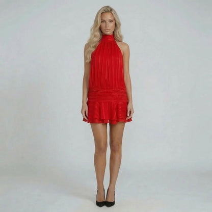 Genevieve Halter Mini Dress