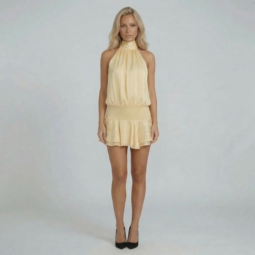 Genevieve Halter Mini Dress