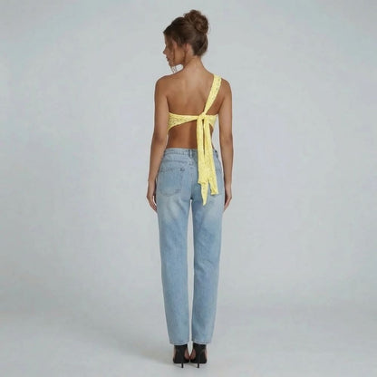 Giselle Lace Asymmetric Top