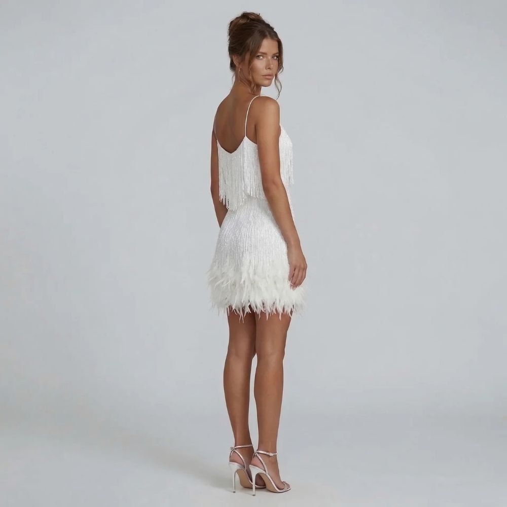 Juliet Fringe Mini Dress