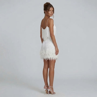 Juliet Fringe Mini Dress