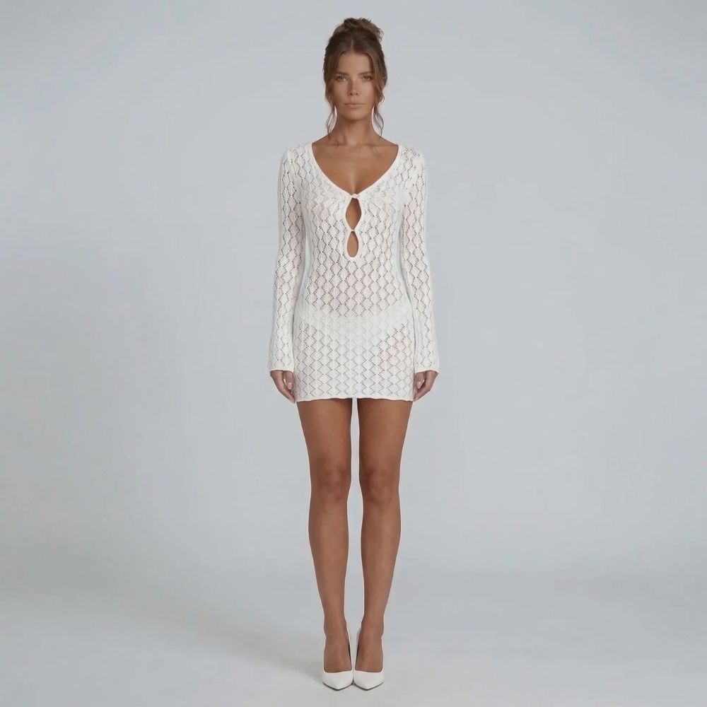 Liana Crochet Mini Dress