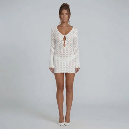 Liana Crochet Mini Dress
