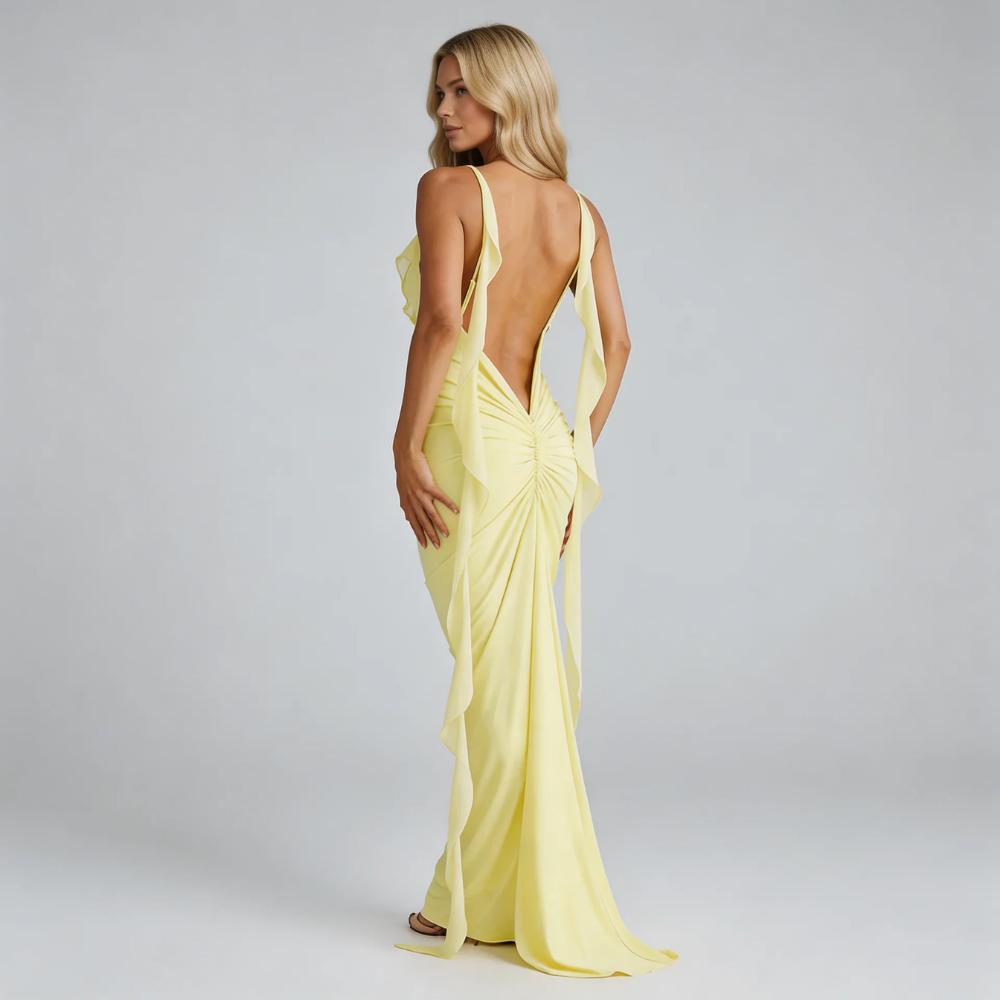 Liana Ruffle Maxi Dress