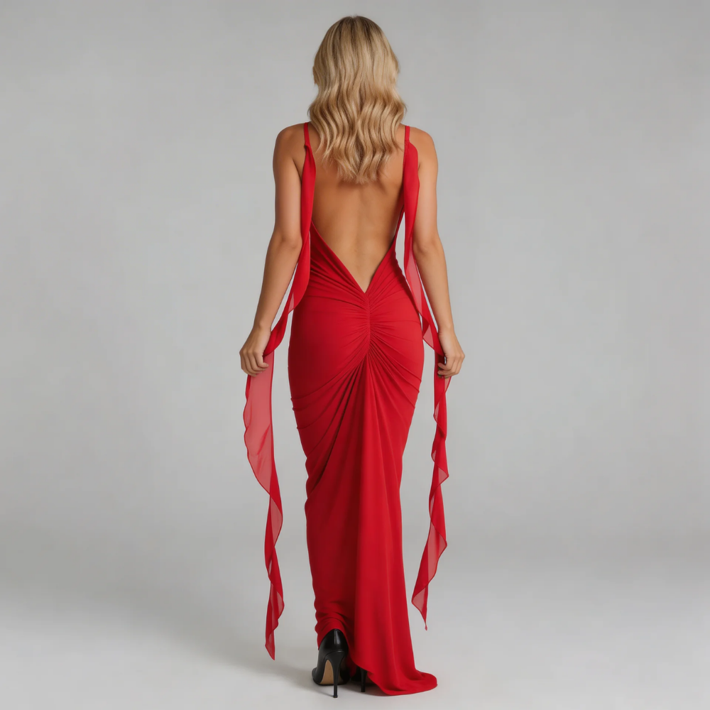 Liana Ruffle Maxi Dress