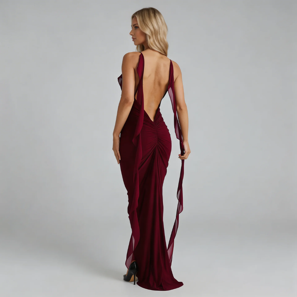 Liana Ruffle Maxi Dress