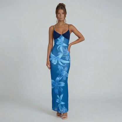 Lila Floral Maxi Dress