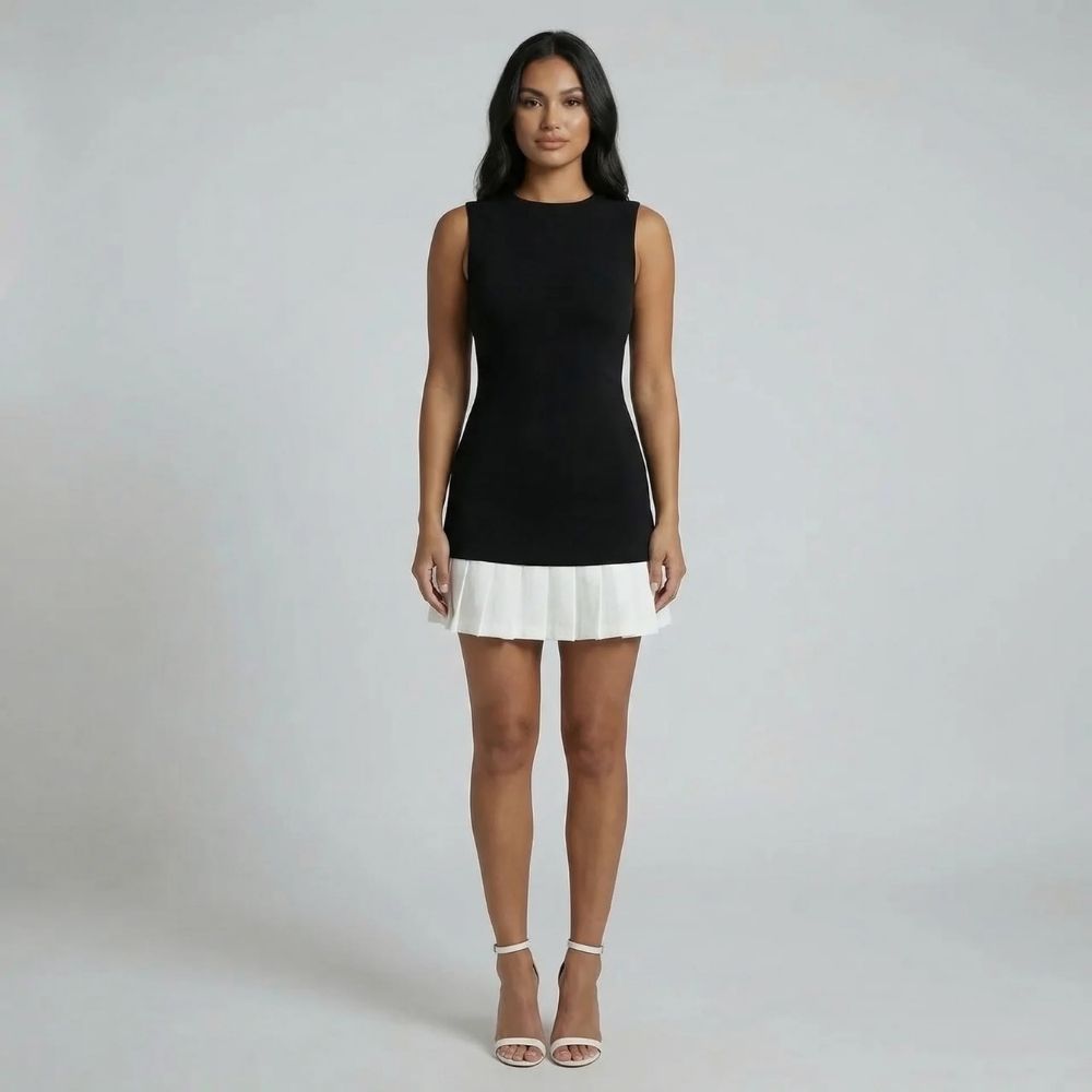 Lily Pleated Mini Dress