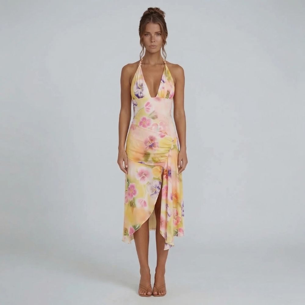 Loren Floral Midi Dress