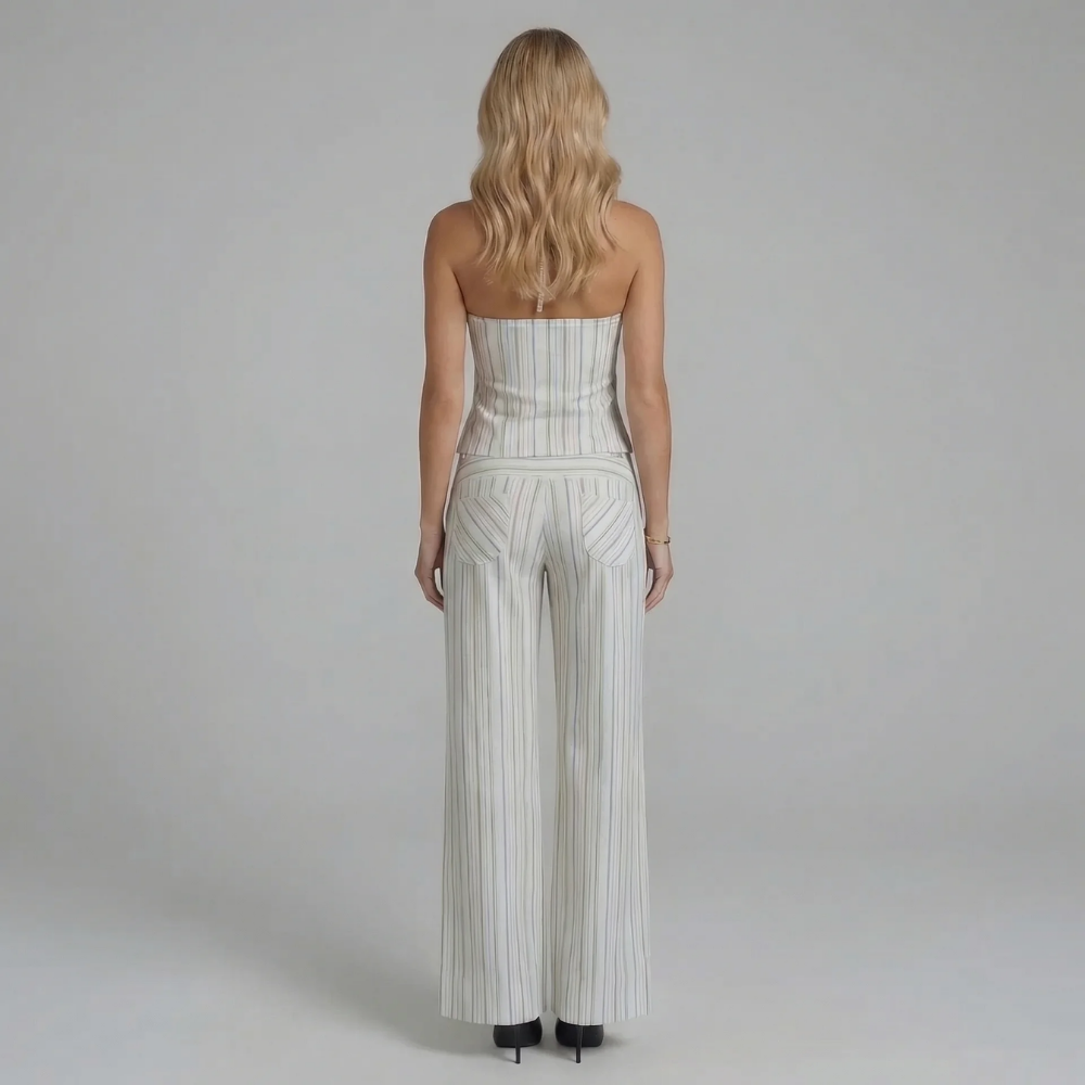Loren Striped Pants Set