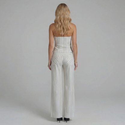 Loren Striped Pants Set