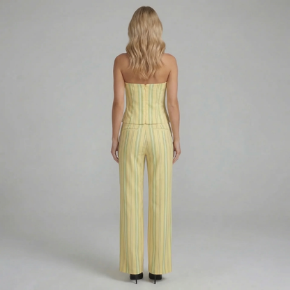 Loren Striped Pants Set