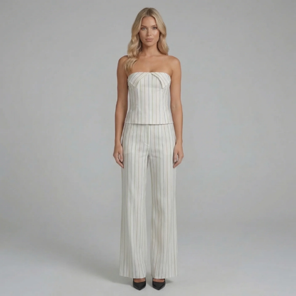 Loren Striped Pants Set