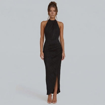 Lorena Pleated Maxi Dress