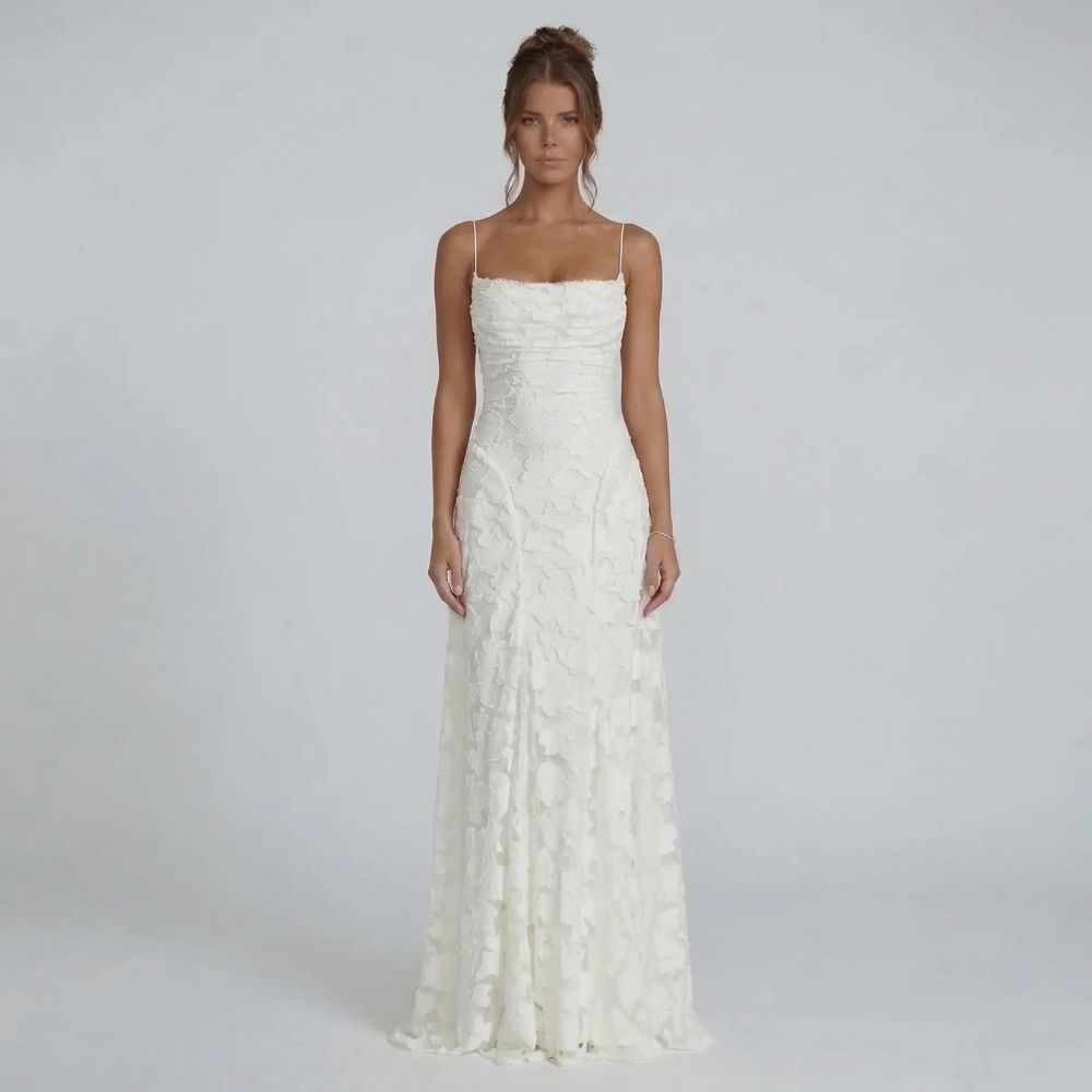 Marielle Lace-Up Maxi Dress