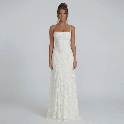 Marielle Lace-Up Maxi Dress