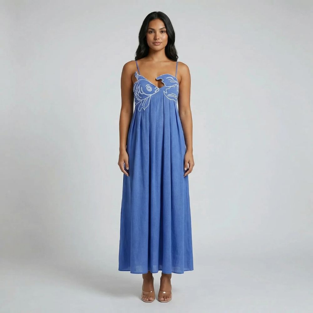 Mila Graphic Maxi Dress