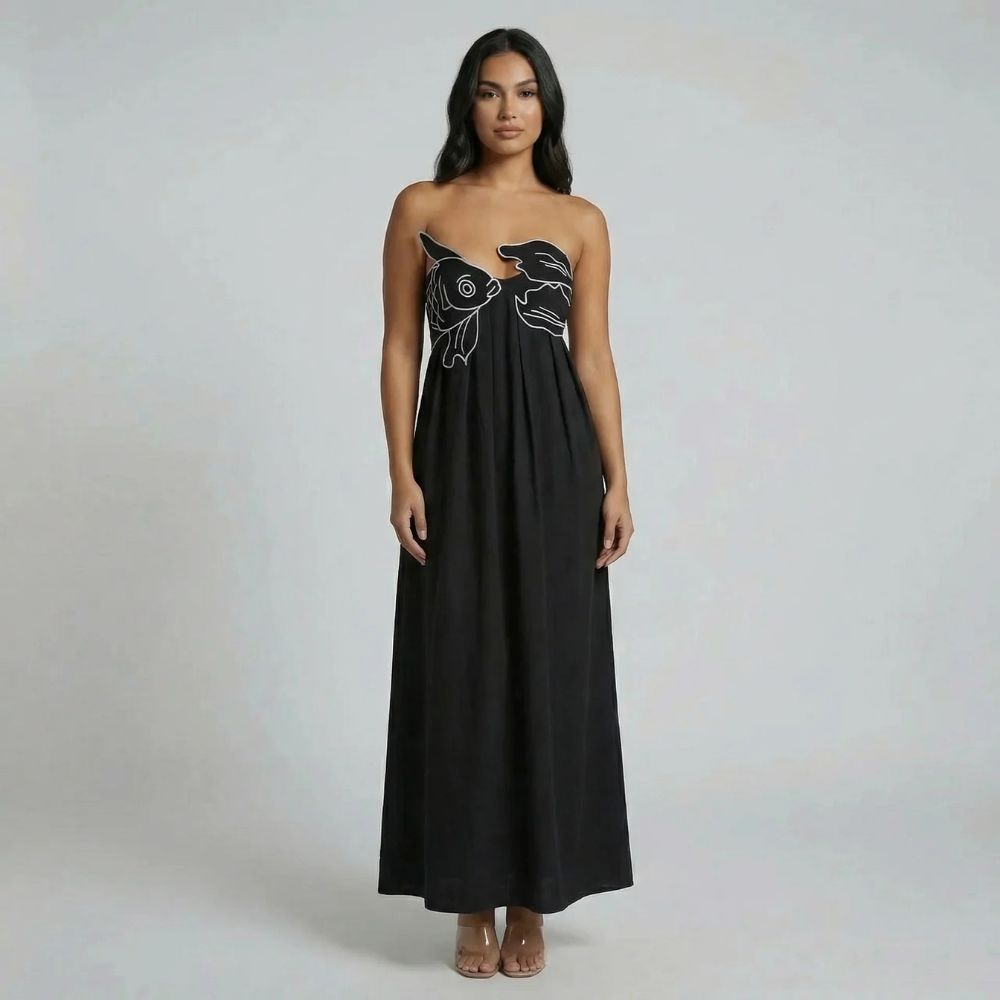 Mila Graphic Maxi Dress
