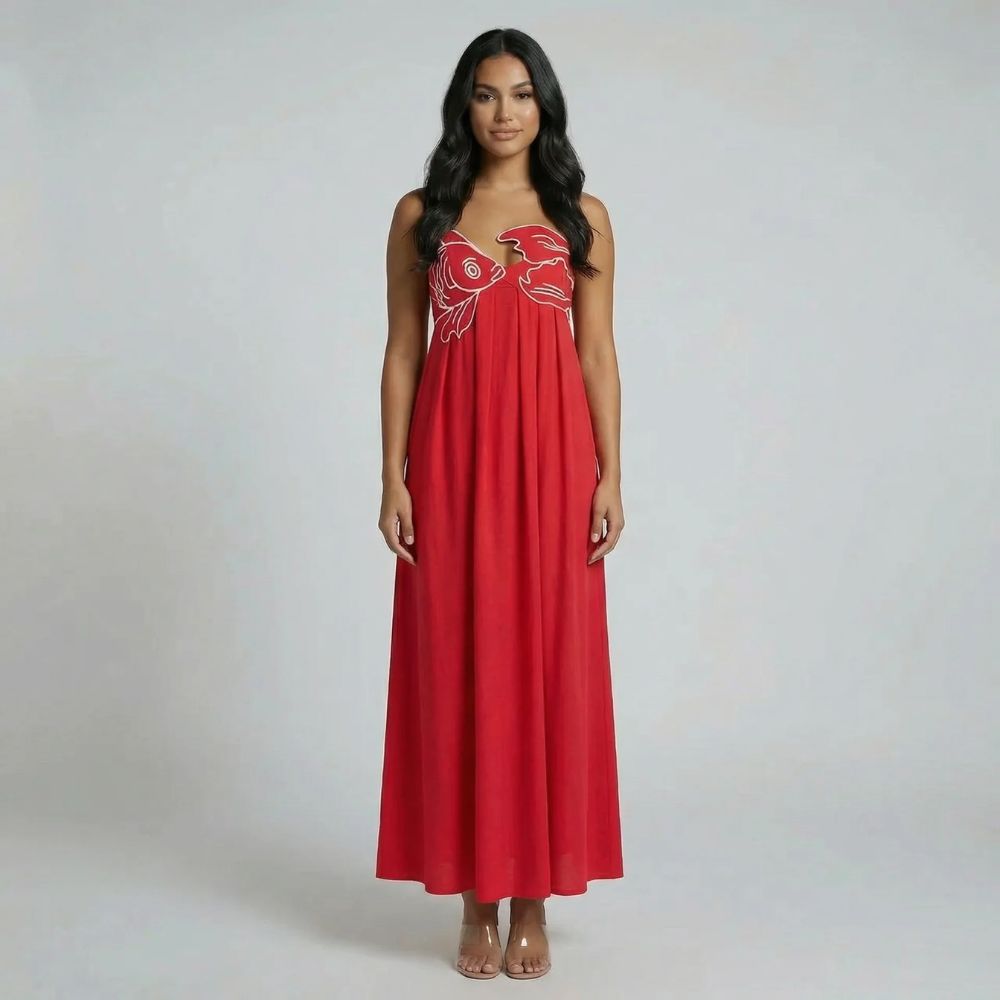 Mila Graphic Maxi Dress