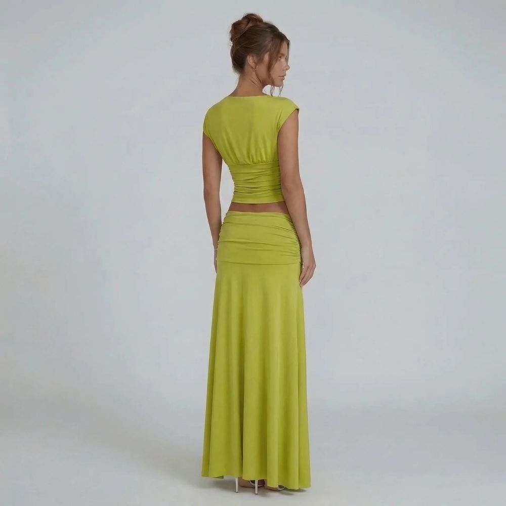 Millie Ruched Maxi Set