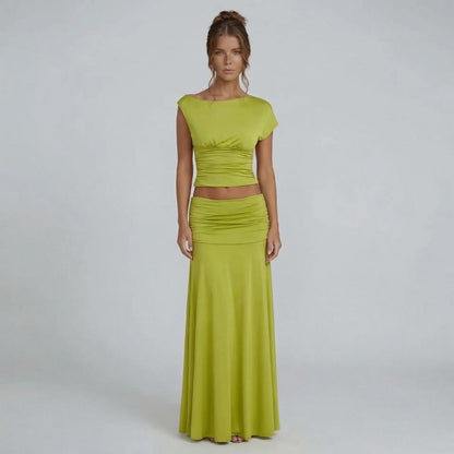 Millie Ruched Maxi Set