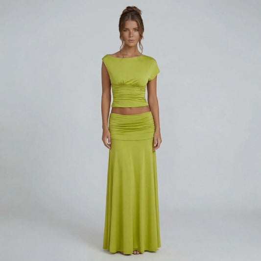 Millie Ruched Maxi Set