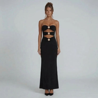 Mira Floral Cutout Maxi Dress
