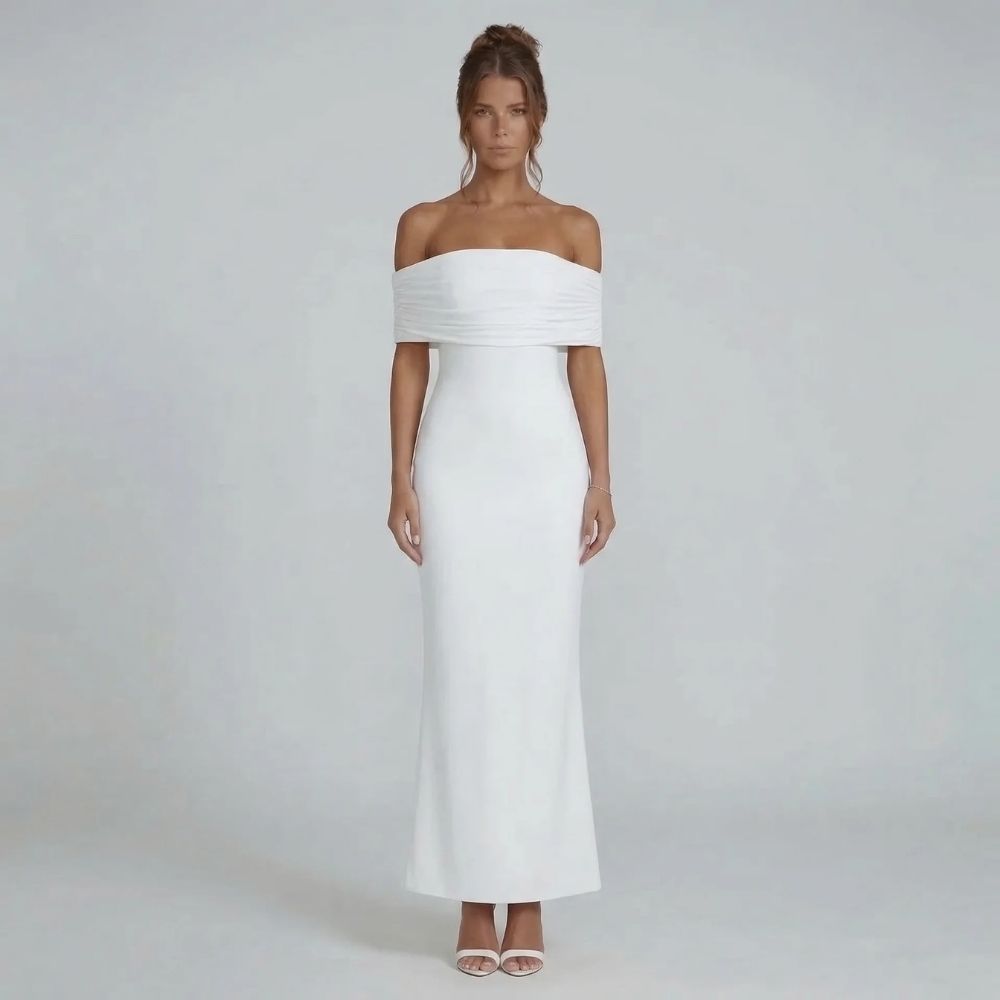 Mira Ruched Maxi Dress