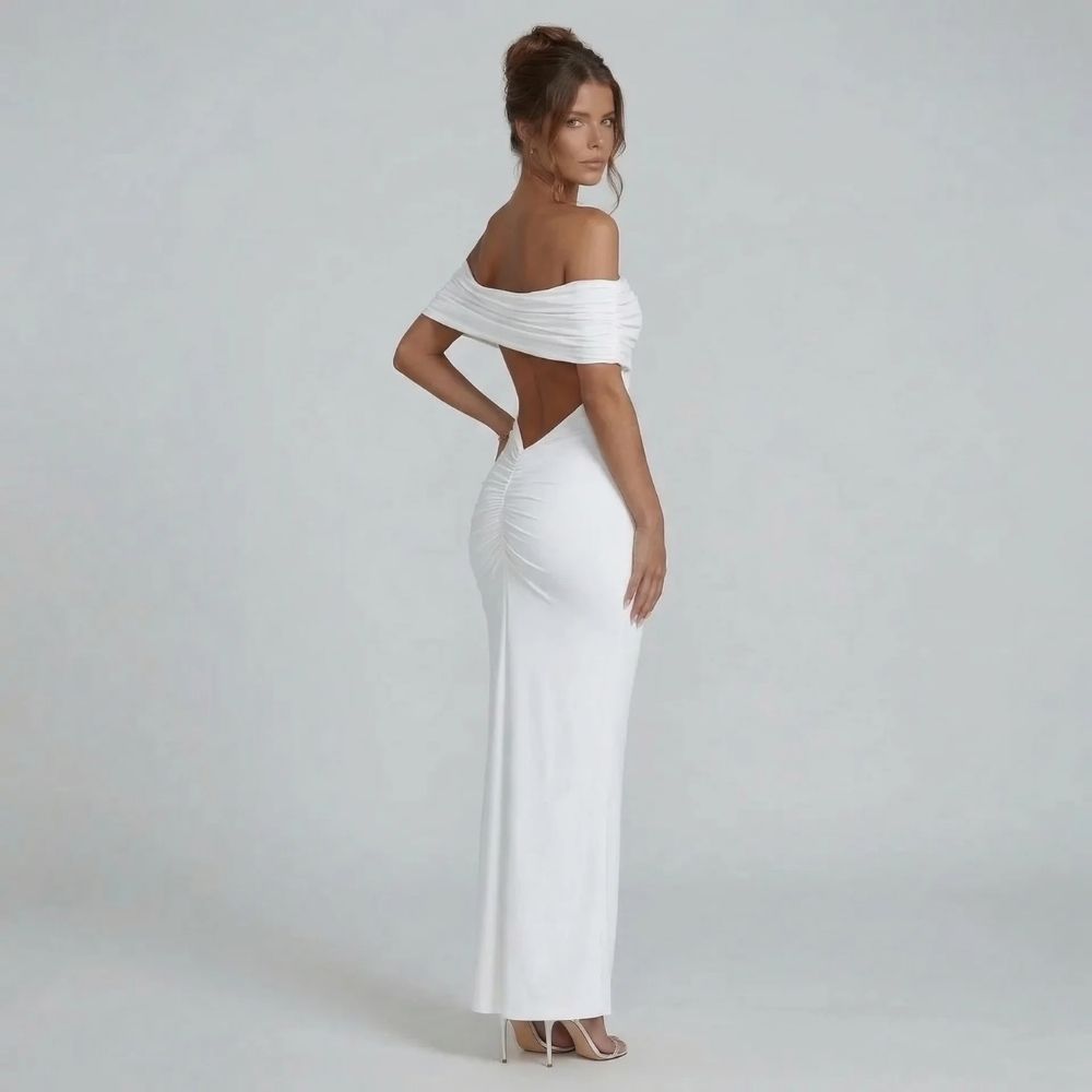 Mira Ruched Maxi Dress