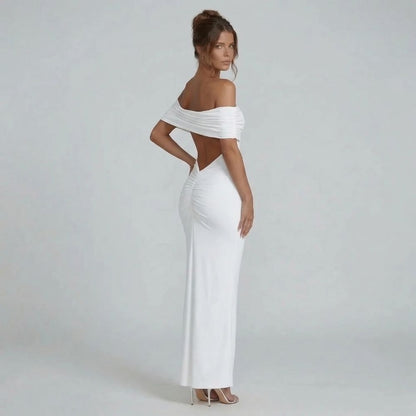 Mira Ruched Maxi Dress