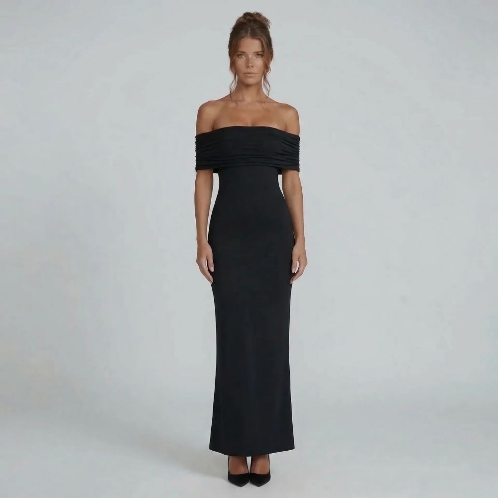 Mira Ruched Maxi Dress