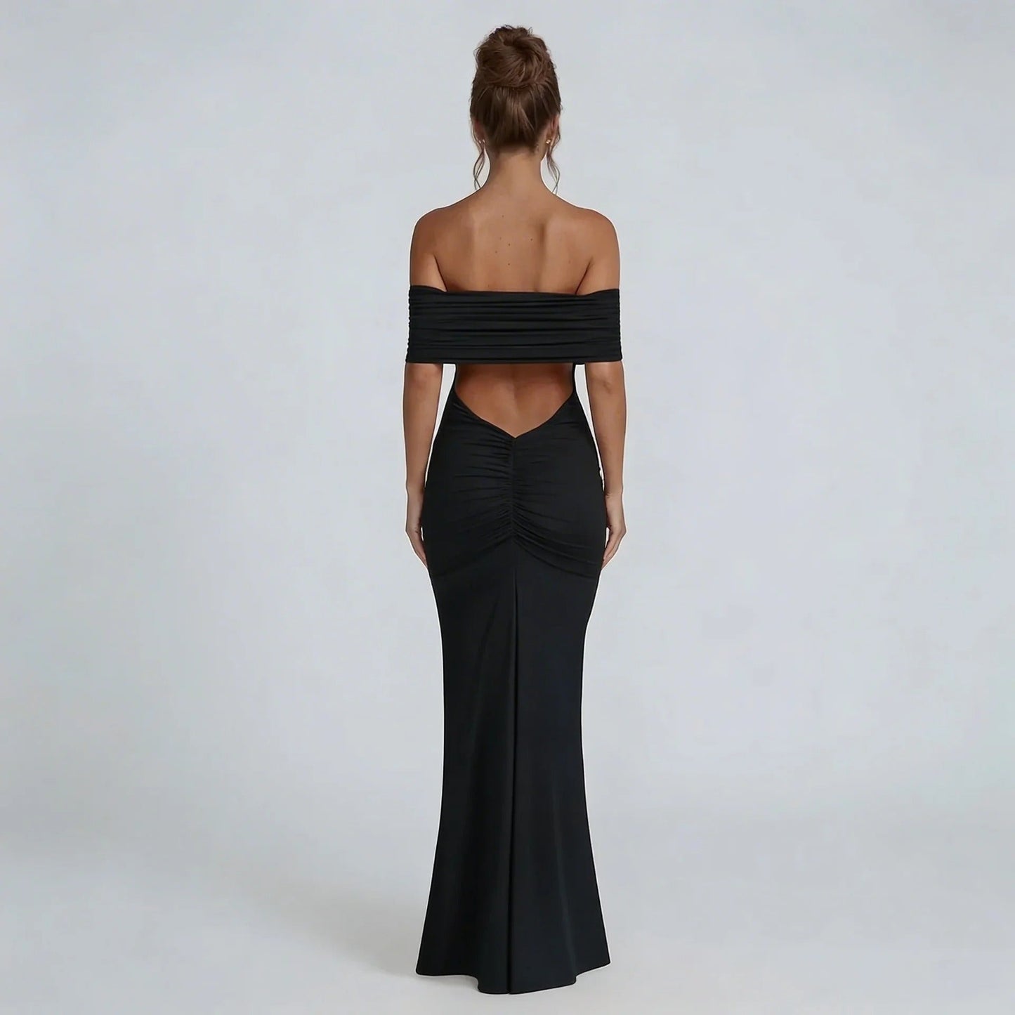 Mira Ruched Maxi Dress