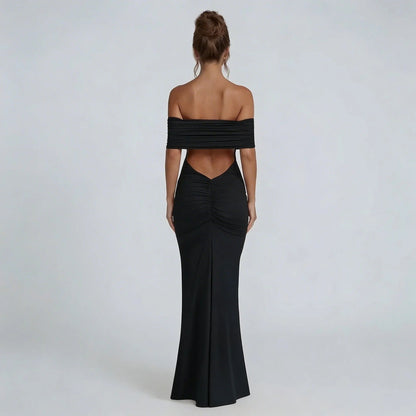 Mira Ruched Maxi Dress