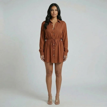 Mira Tie-Waist Mini Romper