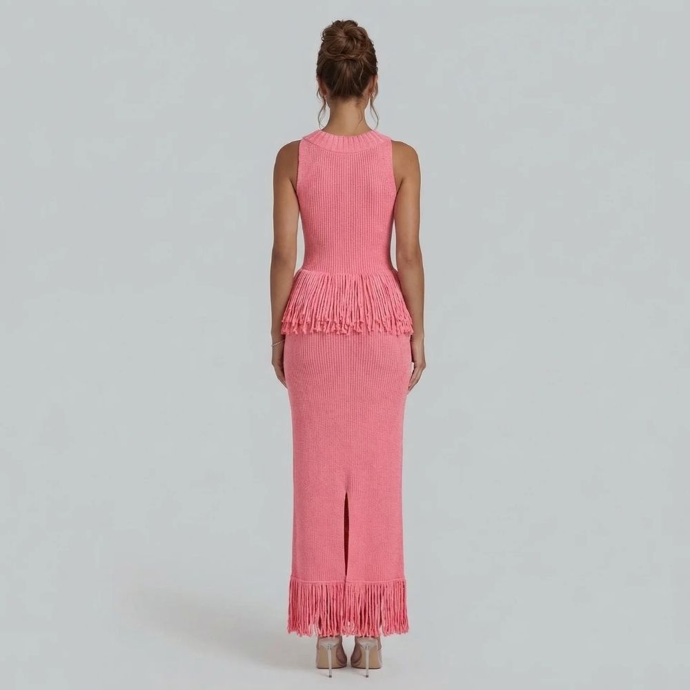 Mirabelle Fringe Maxi Dress