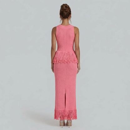 Mirabelle Fringe Maxi Dress