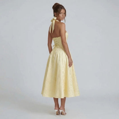 Mirabelle Halter Midi Dress