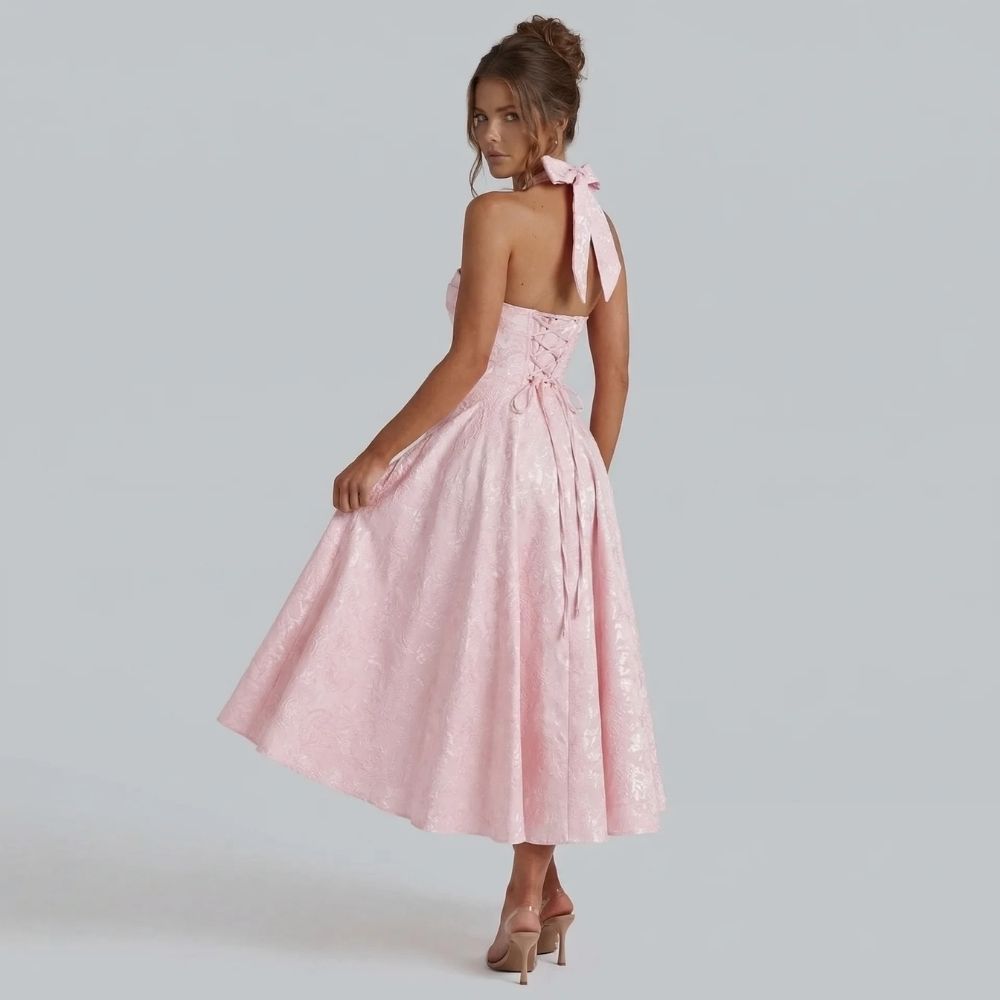 Mirabelle Halter Midi Dress