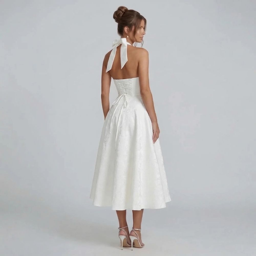 Mirabelle Halter Midi Dress