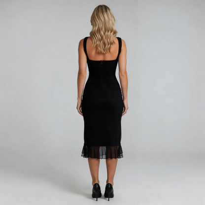 Mirabelle Ruched Midi Dress