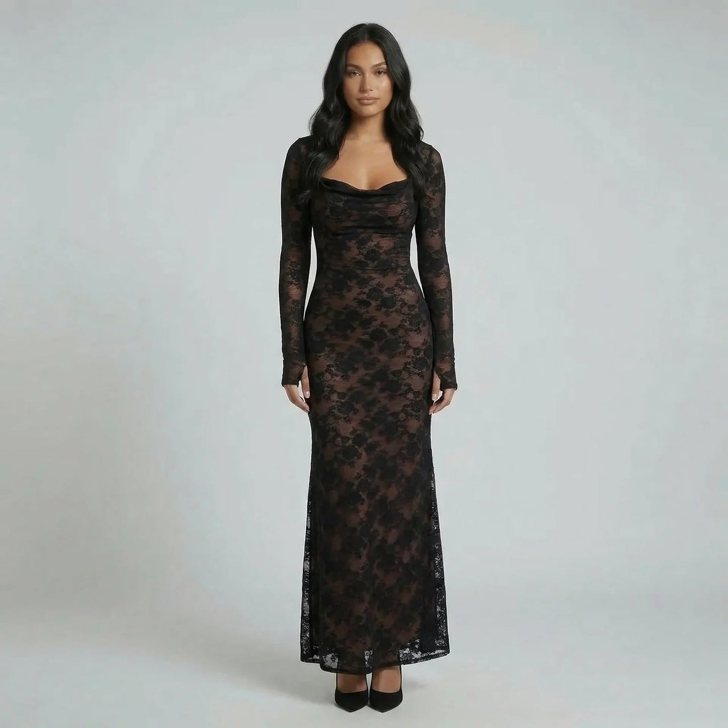 Nadia Lace Maxi Dress